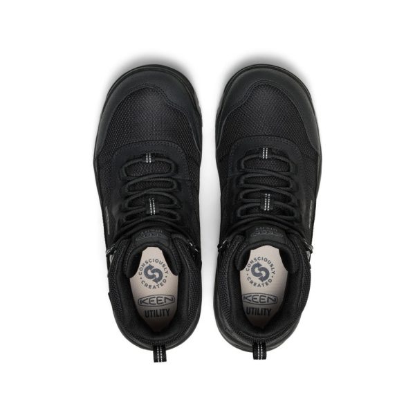 Men's Skokie Waterproof Work Boot (Soft Toe) | Black/Black