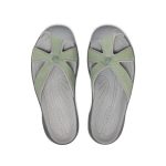 Women's Bali Leather Slide Sandal | Lily Pad/Steel Grey