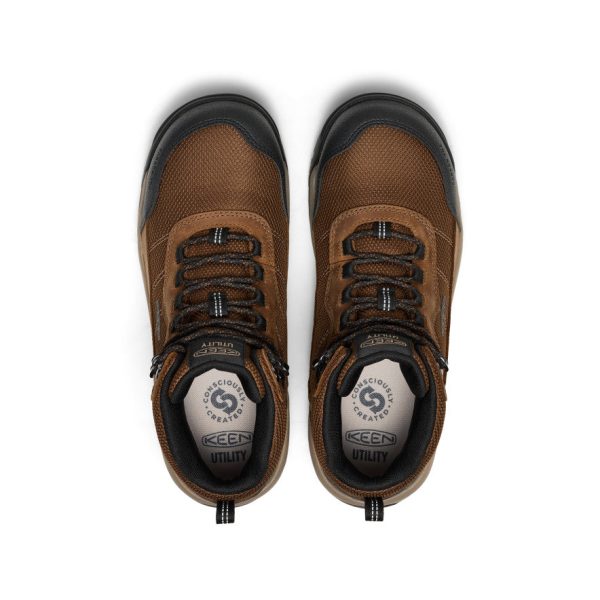 Men's Skokie Waterproof Work Boot (Carbon Toe) | Dark Earth/Black