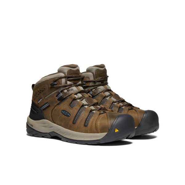 Men's Flint II Waterproof Boot (Steel Toe) | Cascade Brown/Orion Blue