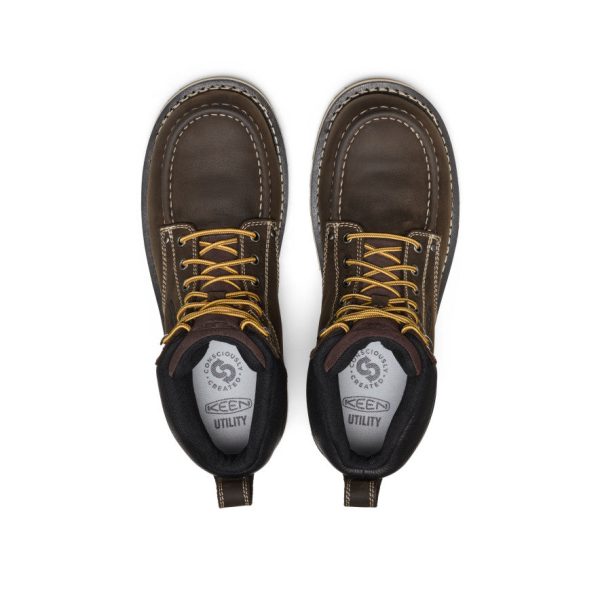 Men's Cincinnati 6 Waterproof Boot (Carbon Toe) | Dark Chocolate/Sandshell