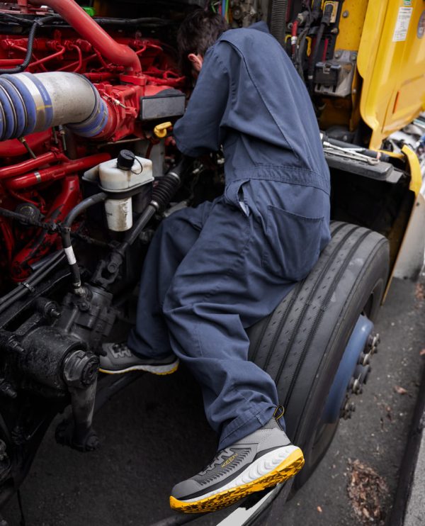 Men's Arvada Mid Work Sneaker (Carbon Toe)  |  Black/Keen Yellow