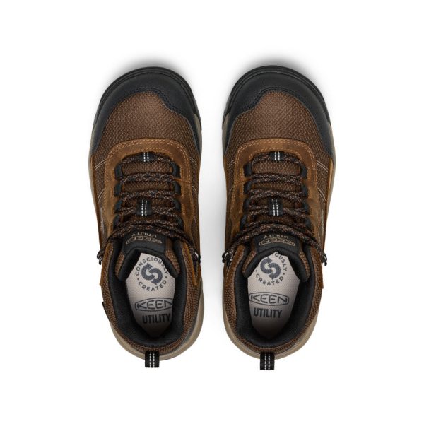 Women's Skokie Waterproof Work Boot (Soft Toe) | Bison/Black