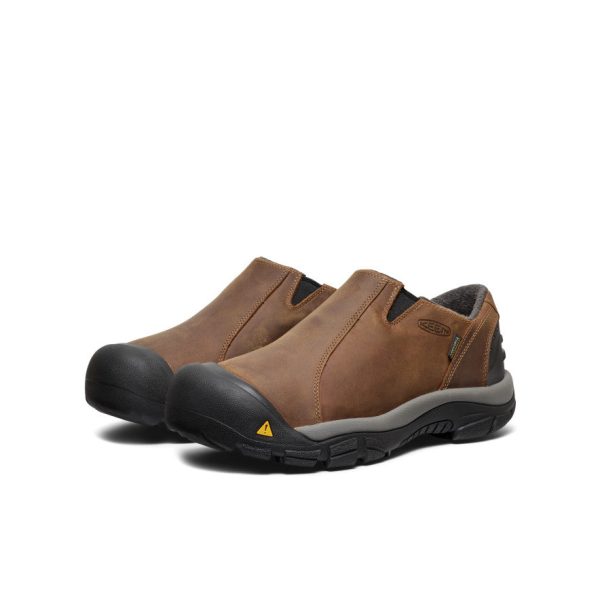 Men's Brixen Waterproof Shoe Wide  |  Slate Black/Madder Brown