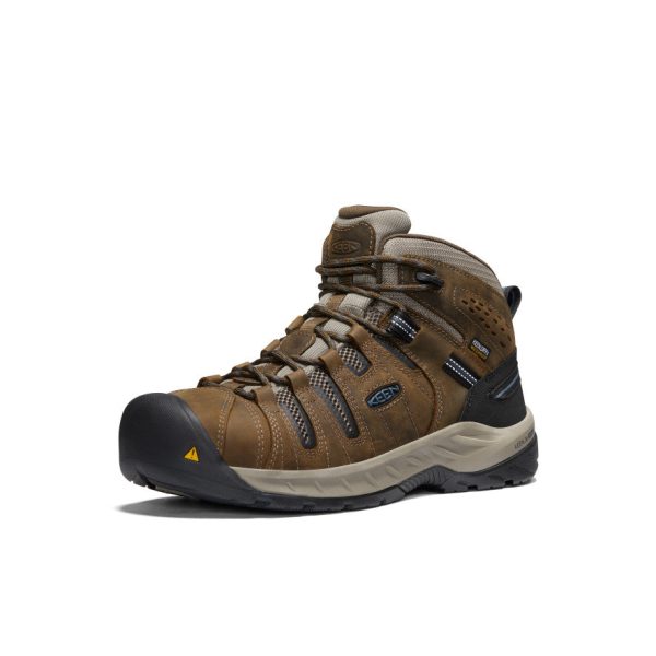 Men's Flint II Waterproof Boot (Steel Toe) | Cascade Brown/Orion Blue