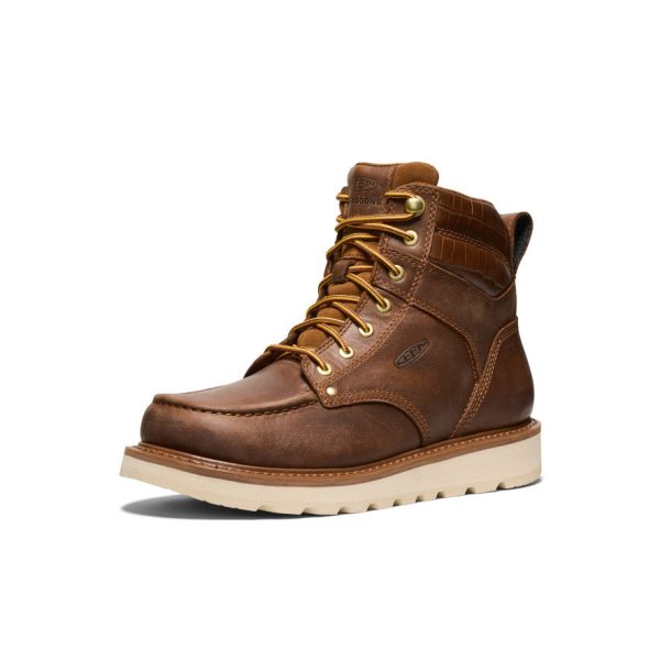 Men's Cincinnati 6 Boot (Soft Toe) x Noon Goons | Leather Brown/Off White